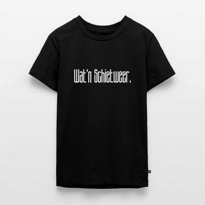Teenager Premium T-Shirt - wat'n Schietweer (weiss) - Schwarz