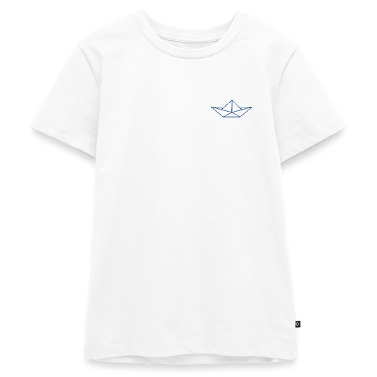 Teenager Premium T-Shirt - Origami Boot - Weiß