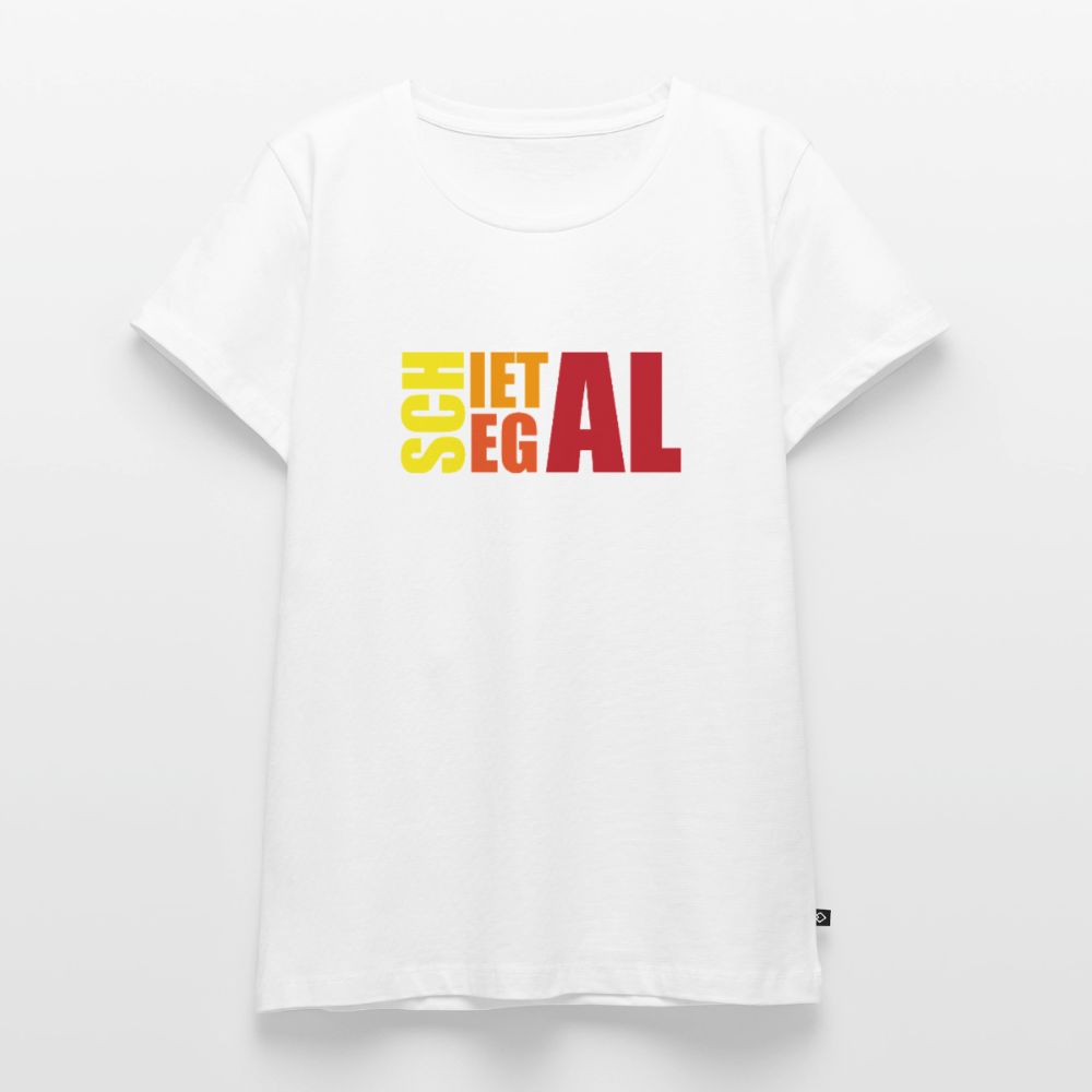 Damen Premium Bio T-Shirt - Schietegal - Weiß
