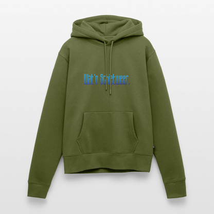 Damen Premium Hoodie - wat'n Schietweer - Khaki