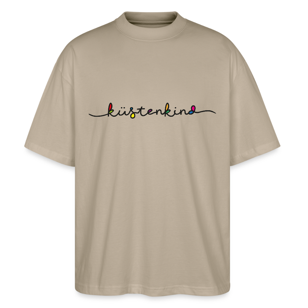 Unisex Oversize Bio-T-Shirt - Küstenkind - Steingrau