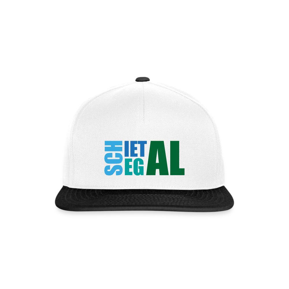 Snapback Cap - Schietegal - Weiß/Schwarz
