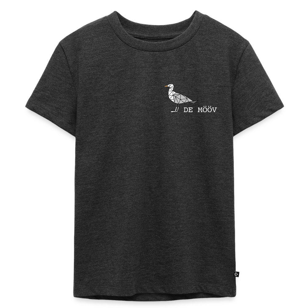 Kinder Premium T-Shirt - de Mööv (weiss) - Anthrazit meliert
