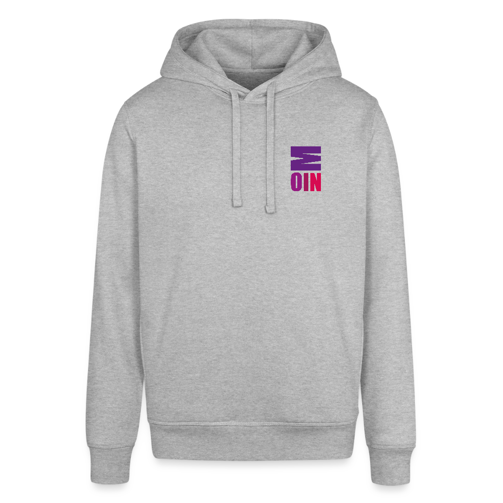 Unisex Bio-Hoodie - Moin - Grau meliert