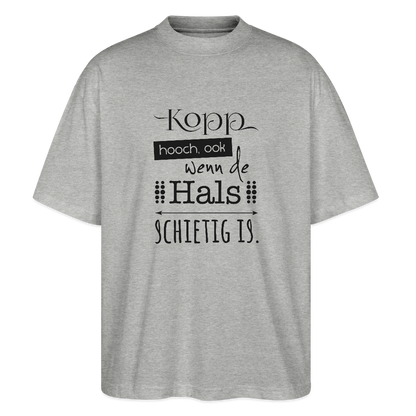 Unisex Oversize Bio-T-Shirt - Kopp hooch - Grau meliert