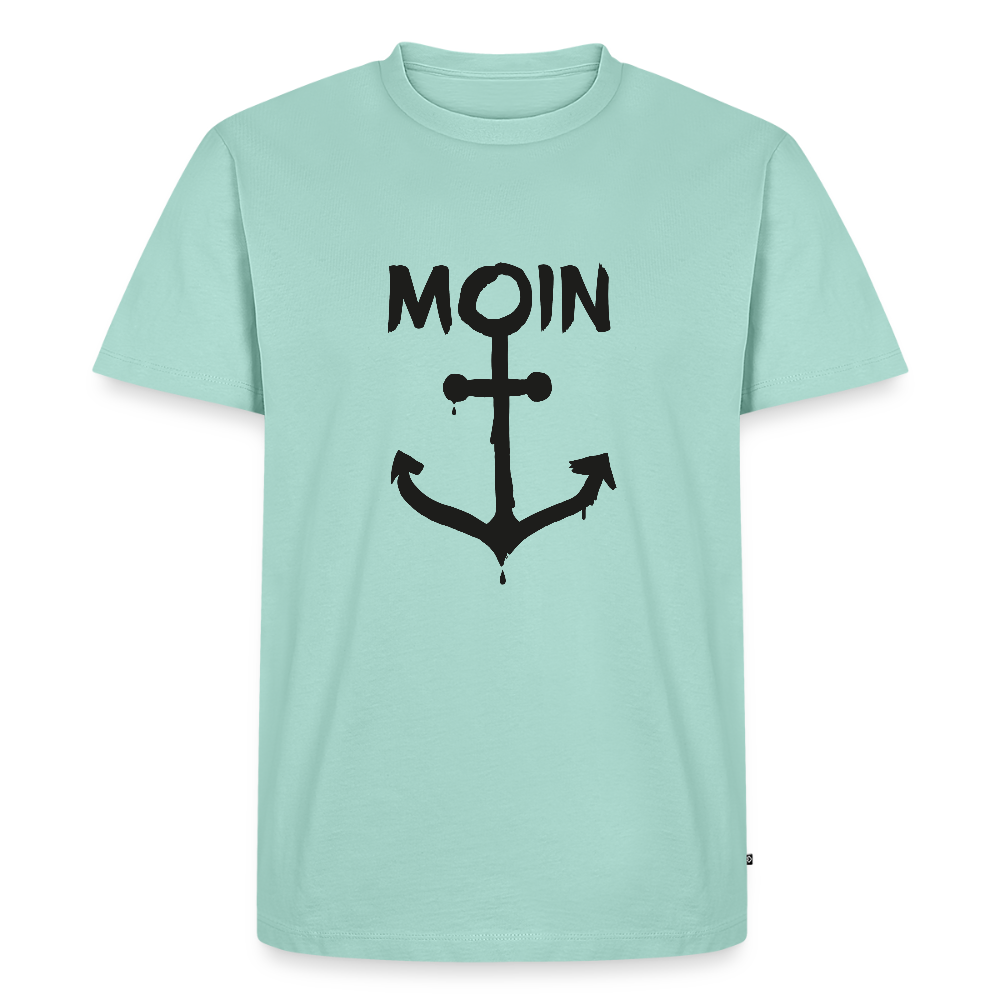 Herren Premium Bio T-Shirt - Moin Anker - Mint 