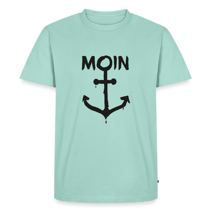 Herren Premium Bio T-Shirt - Moin Anker - Mint 