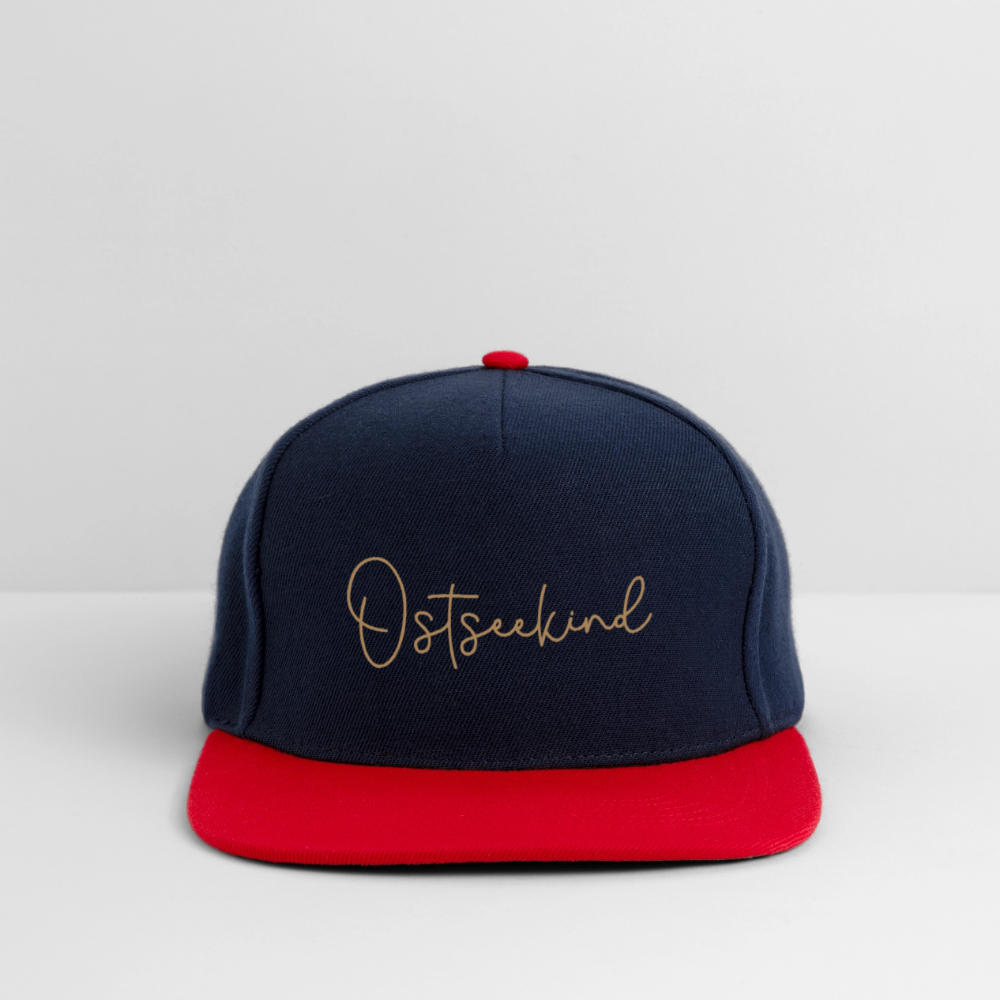 Snapback Cap - Ostseekind - Navy/Rot