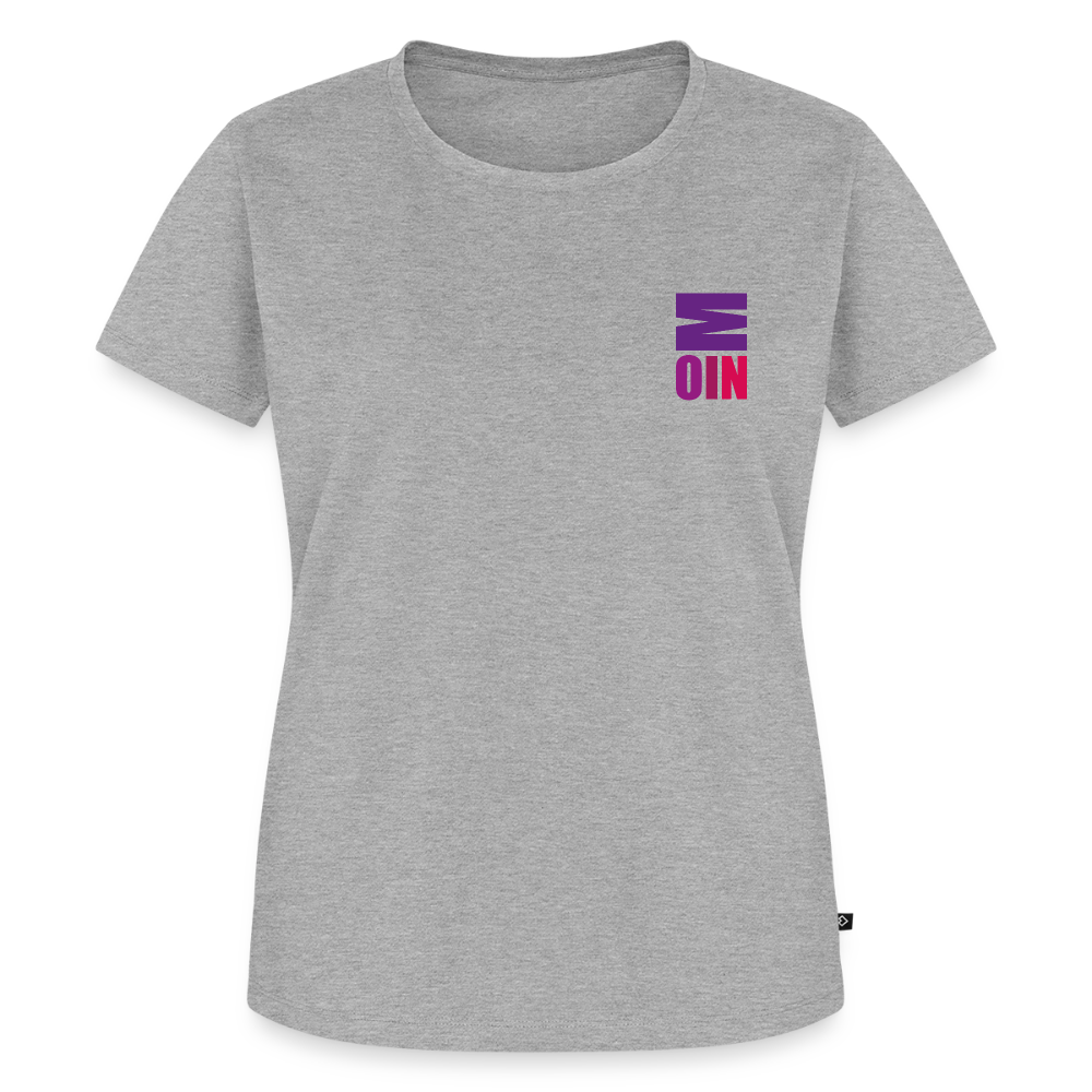 Damen Premium Bio T-Shirt - Moin - Grau meliert