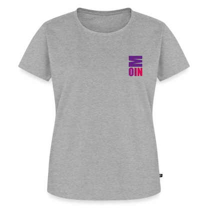 Damen Premium Bio T-Shirt - Moin - Grau meliert