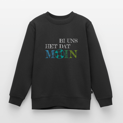 Kinder Premium Pullover - Bi uns het dat Moin (weiss) - Schwarz