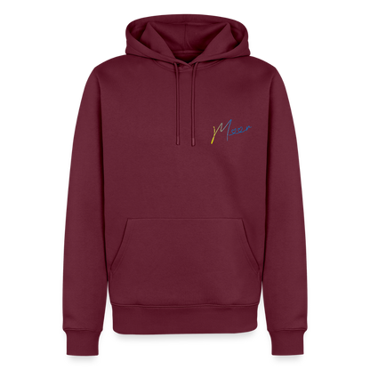 Männer Premium Hoodie - Meer - Burgunderrot