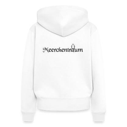 Meerchentraum - Damen Premium Kapuzenjacke - Weiß