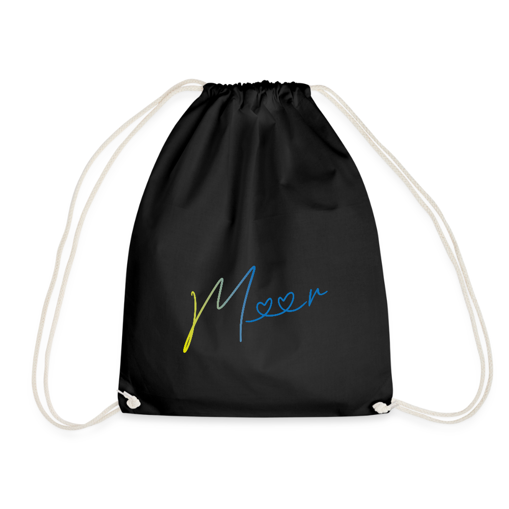 Turnbeutel - Meer - Schwarz