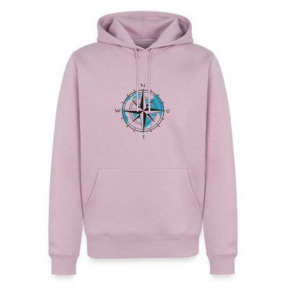 Herren Premium Hoodie - Kompass - Altrosa
