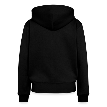 Frauen Premium Kapuzenjacke - de Mööv (weiss) - Schwarz