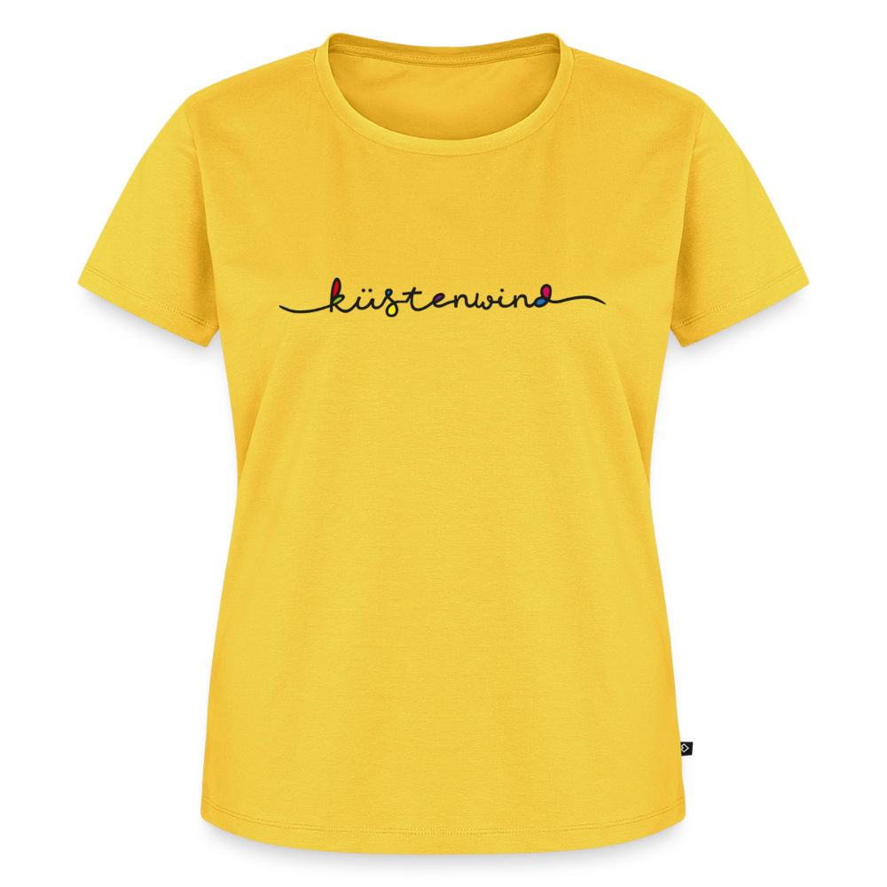 Küstenwind - Damen Premium Bio T-Shirt - Sonnengelb