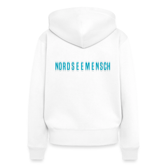 Nordseemensch - Damen Premium Kapuzenjacke - Weiß