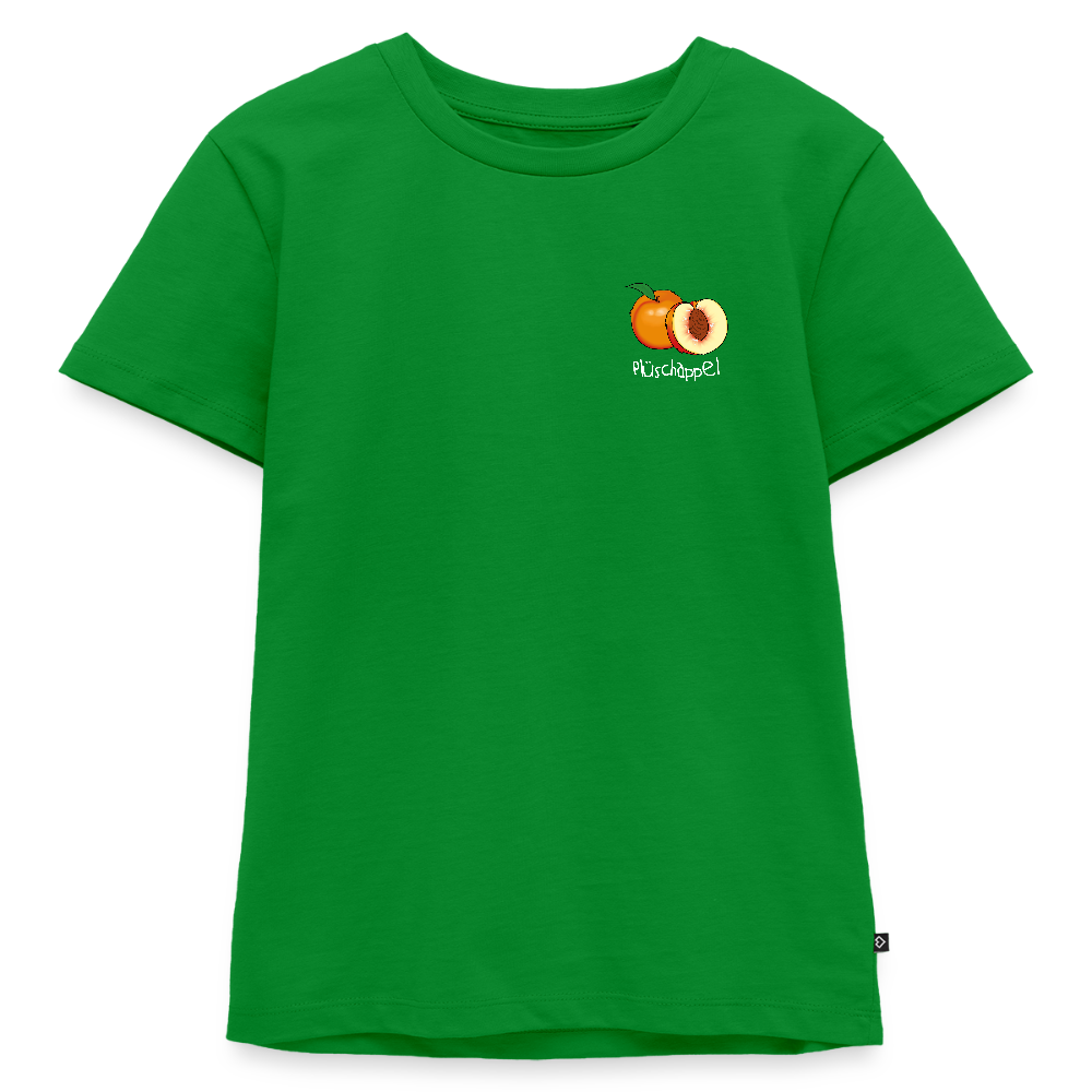 Kinder Premium T-Shirt - Plüschappel (weiss) - Grün