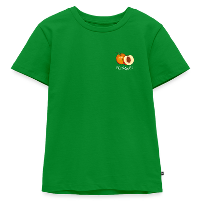 Kinder Premium T-Shirt - Plüschappel (weiss) - Grün