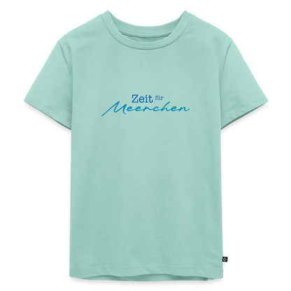 Kinder Premium T-Shirt "Zeit für Meerchen" - Mint 