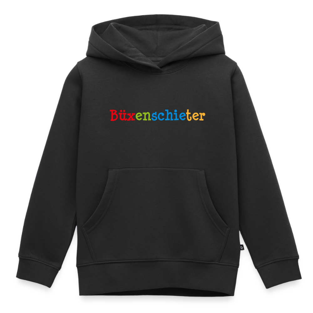 Kinder/Teenager Premium Hoodie "Büxenschieter" - Schwarz