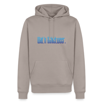 Herren Premium Hoodie - wat'n Schietweer - Taupe
