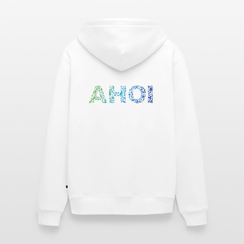 Herren Premium Kapuzenjacke - Ahoi doodles - Weiß
