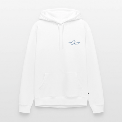 Herren Premium Hoodie - Origami Boot - Weiß