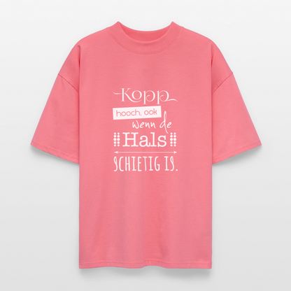 Unisex Oversize Bio-T-Shirt - Kopp hooch (weiss) - Pink 
