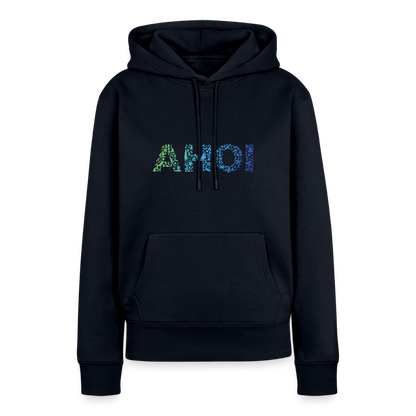 Damen Premium Hoodie - Ahoi doodles - Navy
