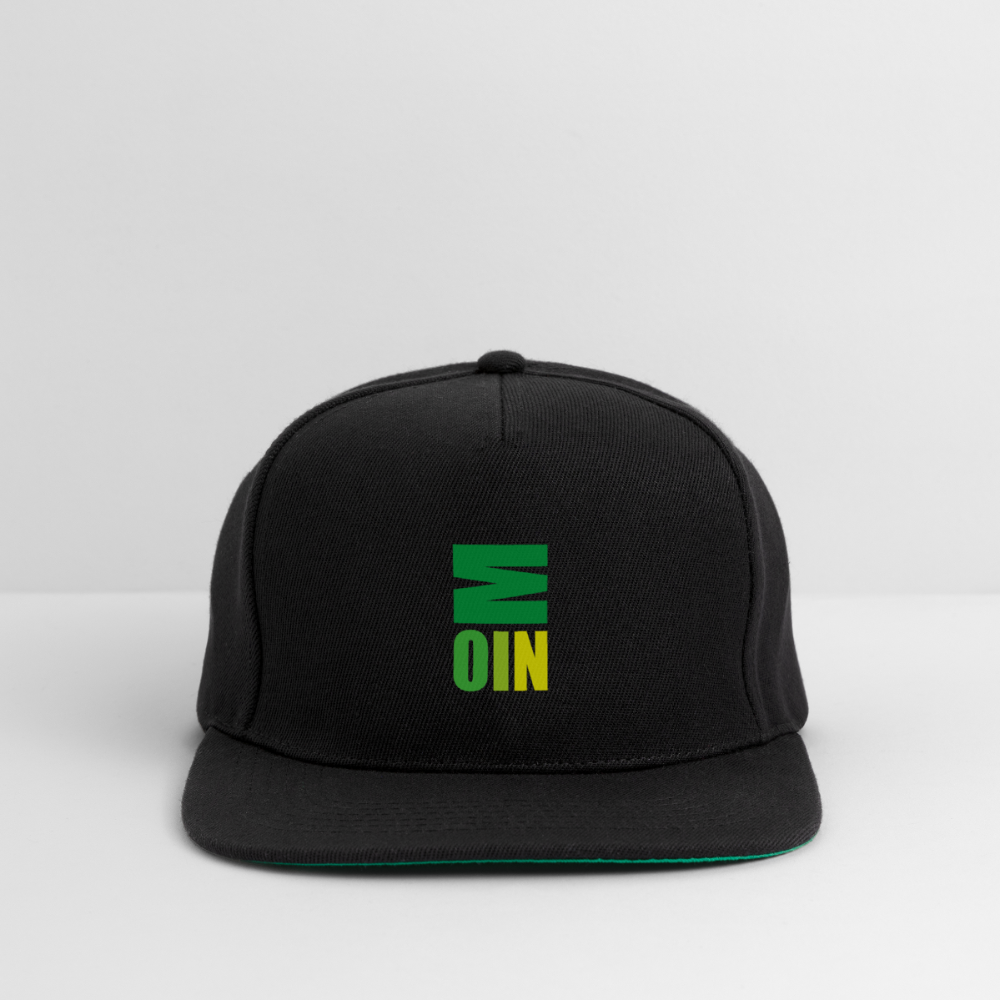 Snapback Cap - Moin Grün - Schwarz/Schwarz