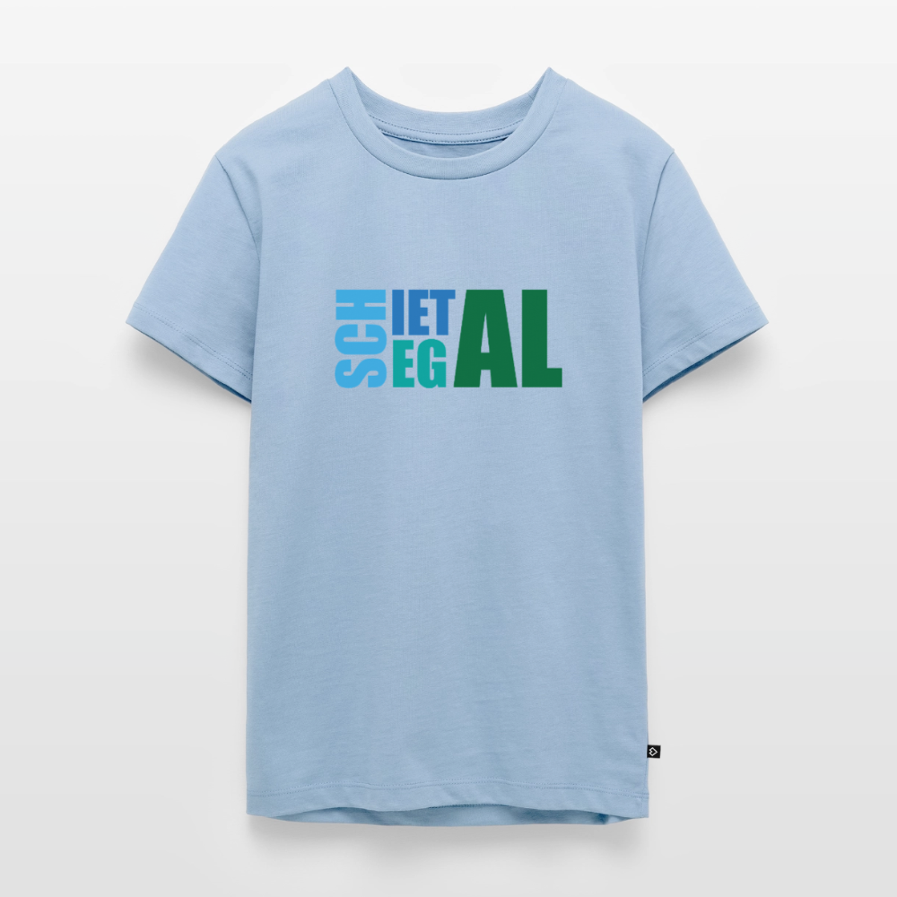 Teenager Premium T-Shirt "Schietegal" - Hellblau