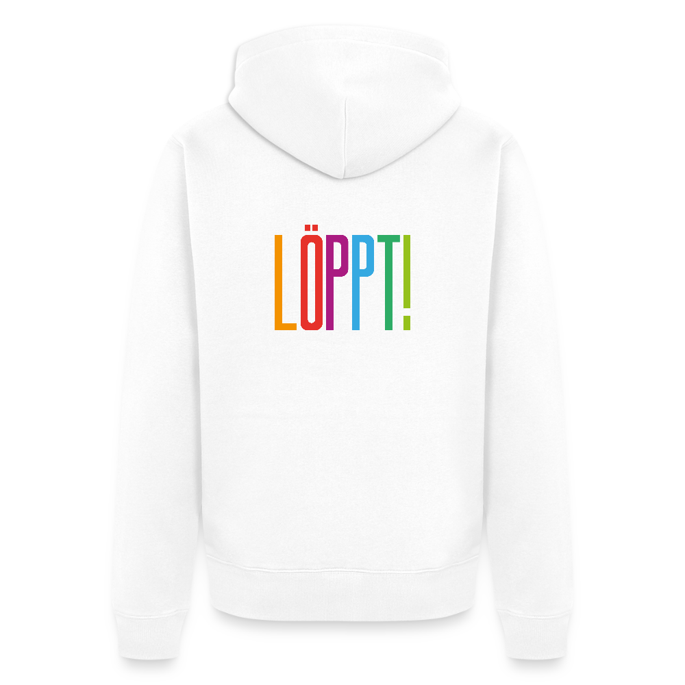 Herren Premium Kapuzenjacke - Löppt! - Weiß