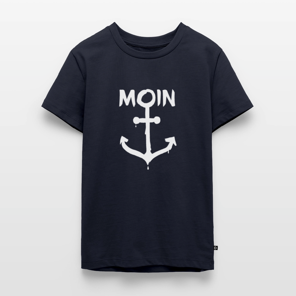Teenager Premium T-Shirt - Moin Anker (weiss) - Navy