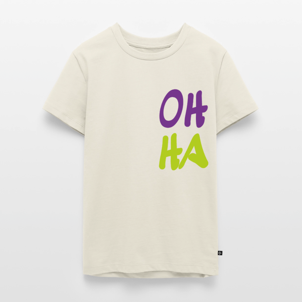 Teenager Premium T-Shirt "Oh ha" - Naturweiß