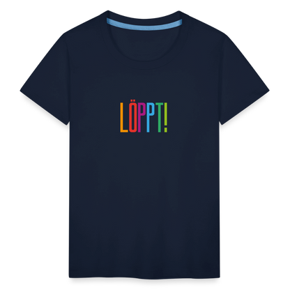 Kinder Premium T-Shirt - Löppt! - Navy