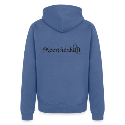Meerchenhaft Herren Premium Kapuzenjacke im nordischen Stil - Taubenblau