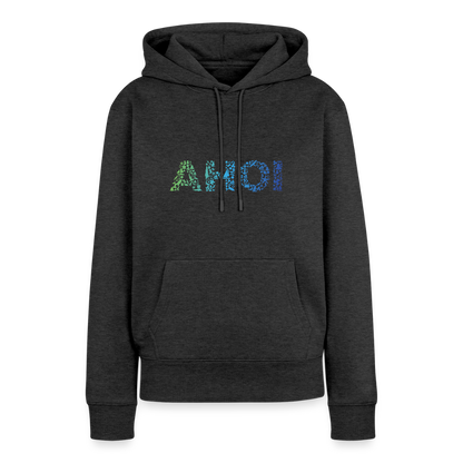 Damen Premium Hoodie - Ahoi doodles - Anthrazit meliert