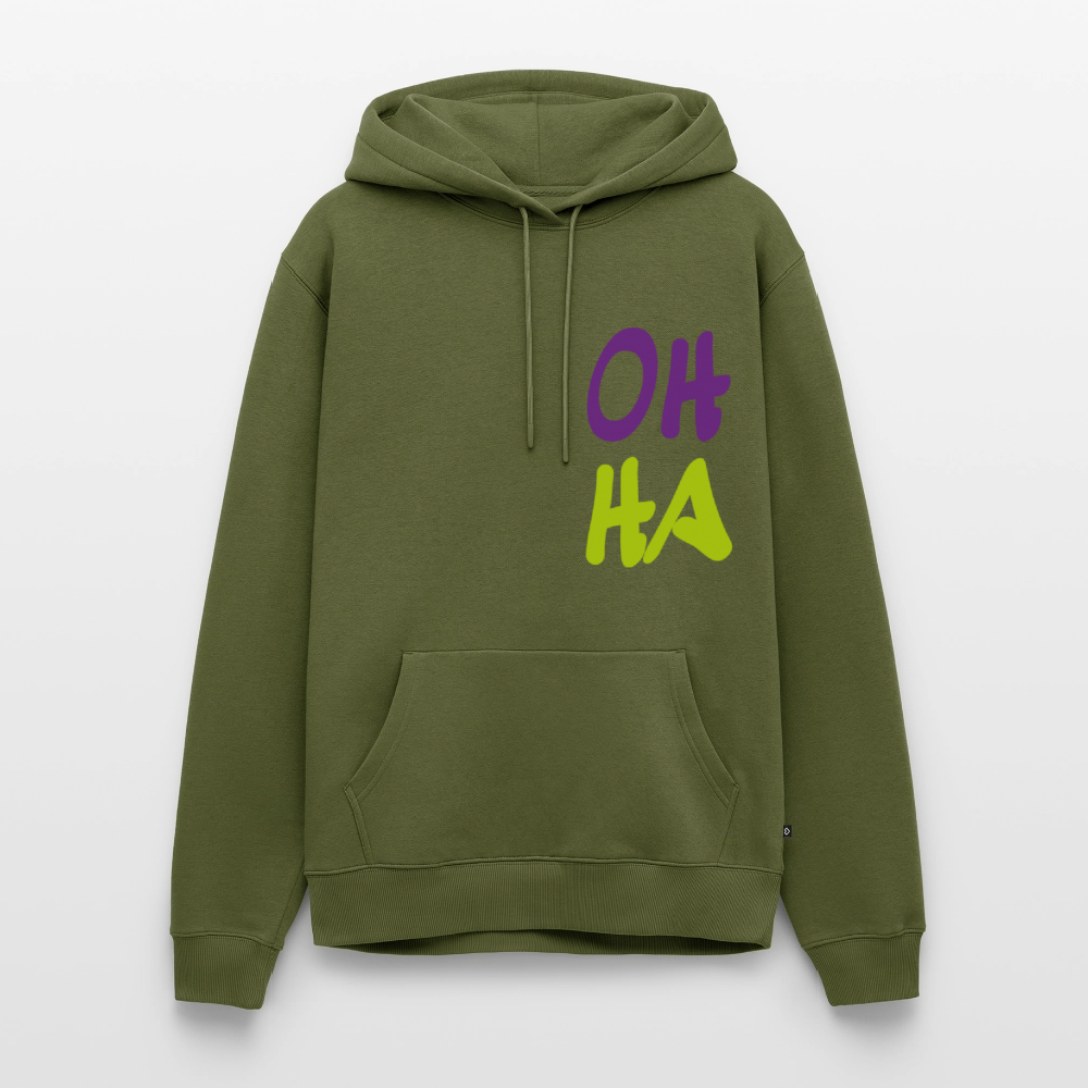 Herren Premium Hoodie - Oh ha - Khaki