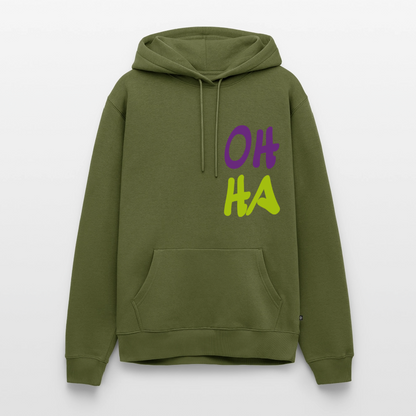 Herren Premium Hoodie - Oh ha - Khaki