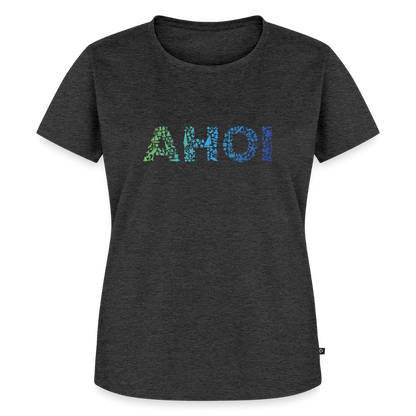 Damen Premium Bio T-Shirt - Ahoi doodles - Anthrazit meliert