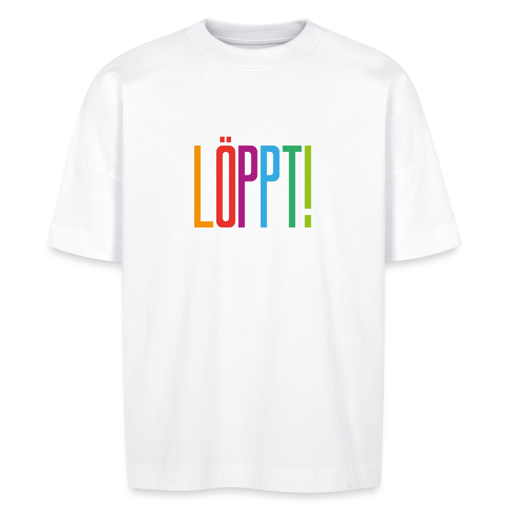 Unisex Oversize Bio-T-Shirt - Löppt! - Weiß