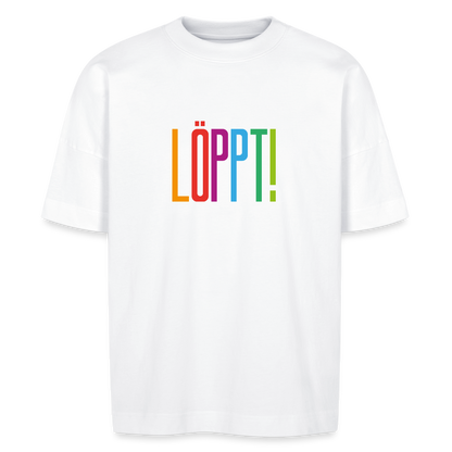 Unisex Oversize Bio-T-Shirt - Löppt! - Weiß