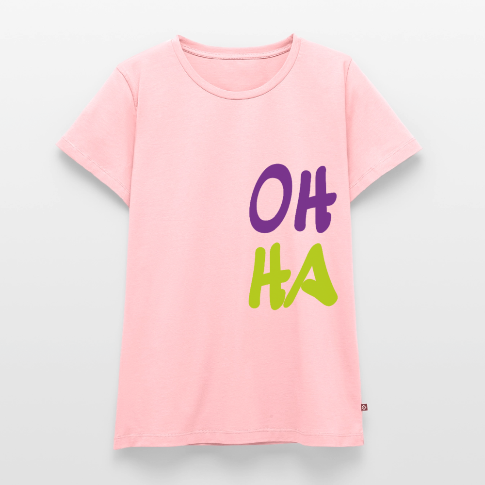 Damen Premium Bio T-Shirt - Oh ha - Rosa