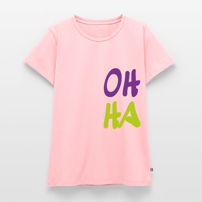 Damen Premium Bio T-Shirt - Oh ha - Rosa