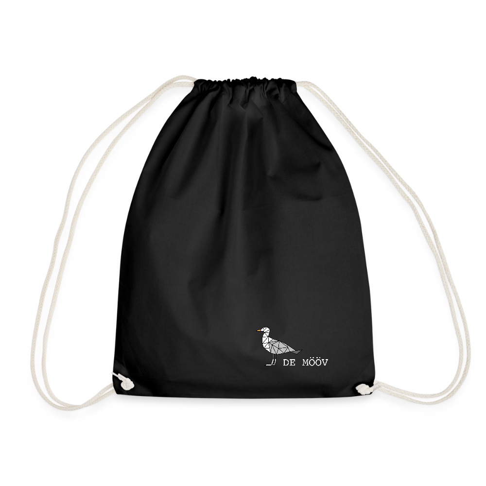 Turnbeutel - de Mööv (weiss) - Schwarz