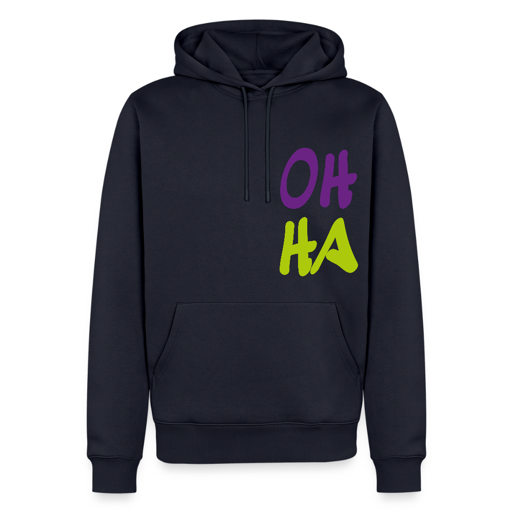 Herren Premium Hoodie - Oh ha - Navy
