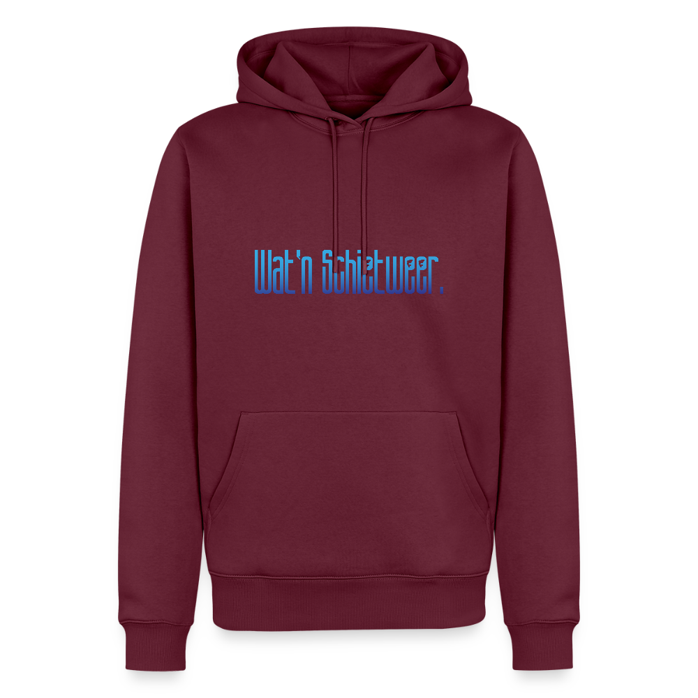 Herren Premium Hoodie - wat'n Schietweer - Burgunderrot