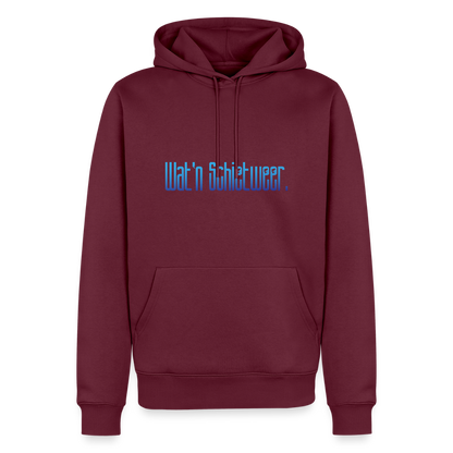 Herren Premium Hoodie - wat'n Schietweer - Burgunderrot